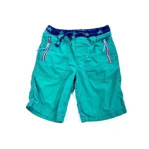 Mini Boden green chino shorts 8